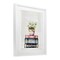Stupell Industries Floral Stacks with Vintage Books Framed Print Under Glass, design by Kim Allen